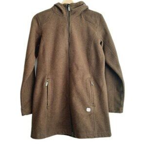 MCKINLEY Massena Fleece Hooded Coat Jacket Brown Sz S